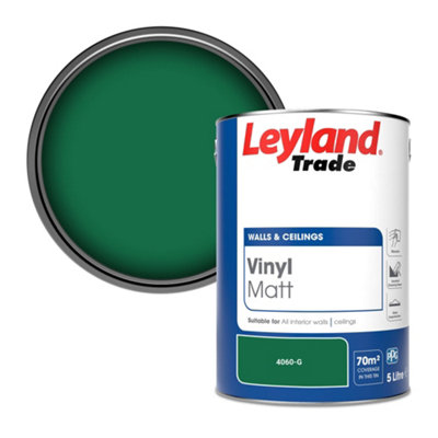 Leyland Trade Vinyl Matt Walls & Ceilings Emulsion Paint (4060-G) 5L from B&Q