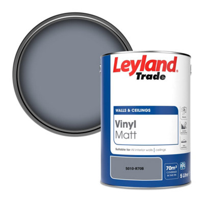 Leyland Trade Vinyl Matt Walls & Ceilings Emulsion Paint (5010-R70B) 5L from B&Q