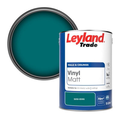 Leyland Trade Vinyl Matt Walls & Ceilings Emulsion Paint (5050-B30G) 5L from B&Q