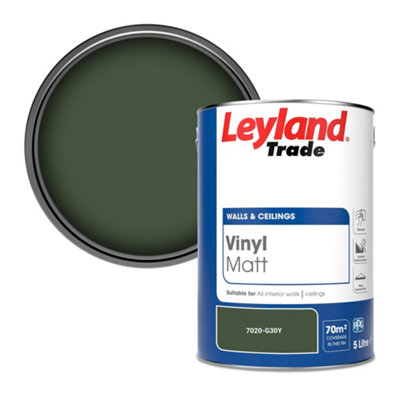 Leyland Trade Vinyl Matt Walls & Ceilings Emulsion Paint (7020-G30Y) 5L from B&Q