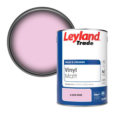 Leyland Trade Vinyl Matt Walls & Ceilings Emulsion Paint (S 0530-R30B) 5L from B&Q
