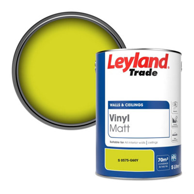 Leyland Trade Vinyl Matt Walls & Ceilings Emulsion Paint (S 0575-G60Y) 5L from B&Q
