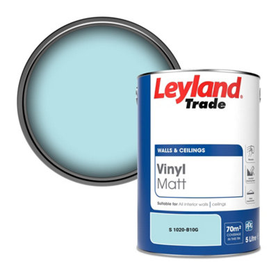 Leyland Trade Vinyl Matt Walls & Ceilings Emulsion Paint (S 1020-B10G) 5L from B&Q