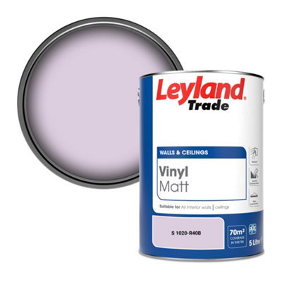 B&Q -  Vinyl Matt Walls & Ceilings Emulsion Paint (S 1020-R40B) 5L