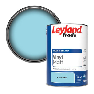 Leyland Trade Vinyl Matt Walls & Ceilings Emulsion Paint (S 1030-B10G) 5L from B&Q