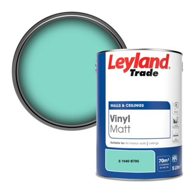 Leyland Trade Vinyl Matt Walls & Ceilings Emulsion Paint (S 1040-B70G) 5L from B&Q