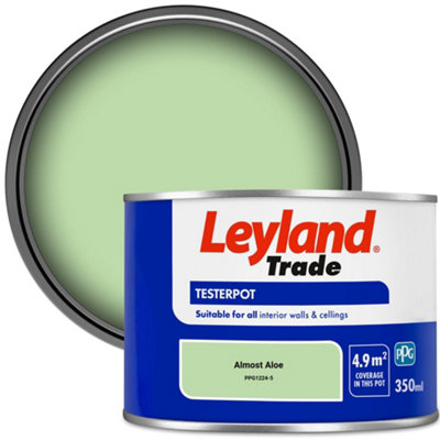 Leyland Trade Vinyl Matt Walls & Ceilings Emulsion Paint Almost Aloe (Ppg1224-5) 350Ml Tester from B&Q