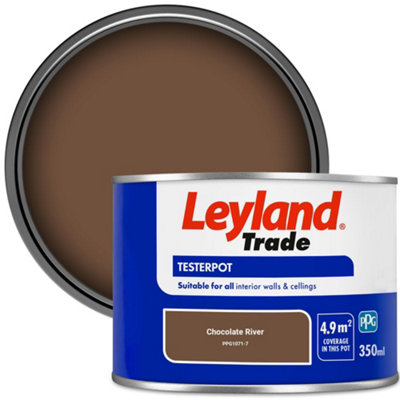 Leyland Trade Vinyl Matt Walls & Ceilings Emulsion Paint Chocolate River (Ppg1071-7) 350Ml Tester from B&Q