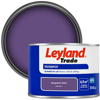 Leyland Trade Vinyl Matt Walls & Ceilings Emulsion Paint Cleopatra's Gown (Ppg1249-7) 350Ml Tester from B&Q