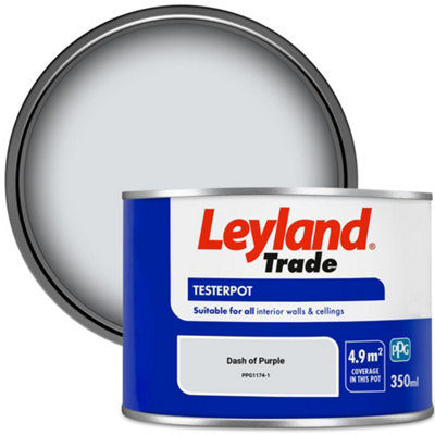 Leyland Trade Vinyl Matt Walls & Ceilings Emulsion Paint Dash Of Purple (Ppg1174-1) 350Ml Tester from B&Q