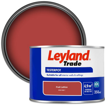 Leyland Trade Vinyl Matt Walls & Ceilings Emulsion Paint Fruit Lattice (Ppg1188-7) 350Ml Tester from B&Q