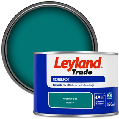 Leyland Trade Vinyl Matt Walls & Ceilings Emulsion Paint Hypnotic Sea (Ppg1234-7) 350Ml Tester from B&Q