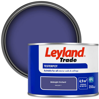 B&Q -  Vinyl Matt Walls & Ceilings Emulsion Paint Midnight Orchard (Ppg1247-7) 350Ml Tester