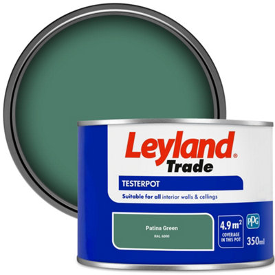 Leyland Trade Vinyl Matt Walls & Ceilings Emulsion Paint Patina Green (Ral 6000) 350Ml Tester from B&Q