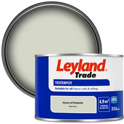 Leyland Trade Vinyl Matt Walls & Ceilings Emulsion Paint Pinch Of Pistachio (Ppg1126-3) 350Ml Tester from B&Q