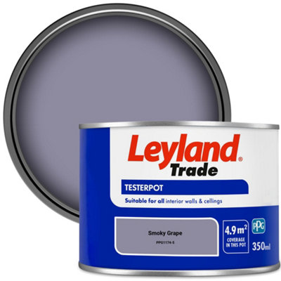 Leyland Trade Vinyl Matt Walls & Ceilings Emulsion Paint Smoky Grape (Ppg1174-5) 350Ml Tester from B&Q