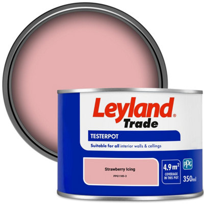 Leyland Trade Vinyl Matt Walls & Ceilings Emulsion Paint Strawberry Icing (Ppg1185-3) 350Ml Tester from B&Q