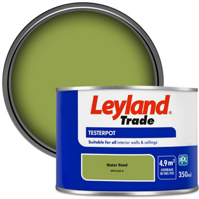Leyland Trade Vinyl Matt Walls & Ceilings Emulsion Paint Water Reed (Ppg1222-6) 350Ml Tester from B&Q