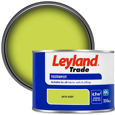 Leyland Trade Vinyl Matt Walls & Ceilings Emulsion Paint (0070-G50Y) 350Ml Tester from B&Q