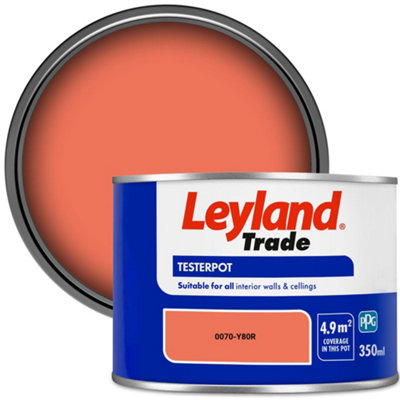 Leyland Trade Vinyl Matt Walls & Ceilings Emulsion Paint (0070-Y80R) 350Ml Tester from B&Q