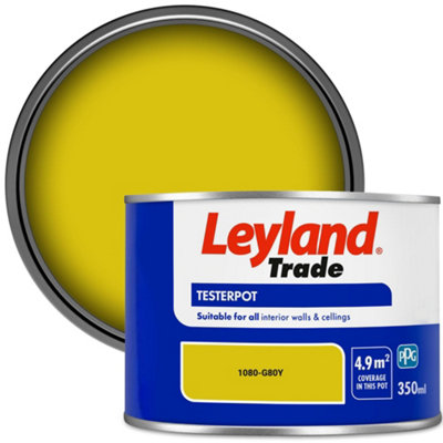 Leyland Trade Vinyl Matt Walls & Ceilings Emulsion Paint (1080-G80Y) 350Ml Tester from B&Q