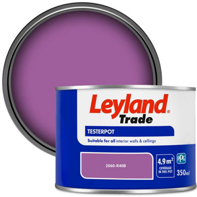 Leyland Trade Vinyl Matt Walls & Ceilings Emulsion Paint (2060-R40B) 350Ml Tester from B&Q