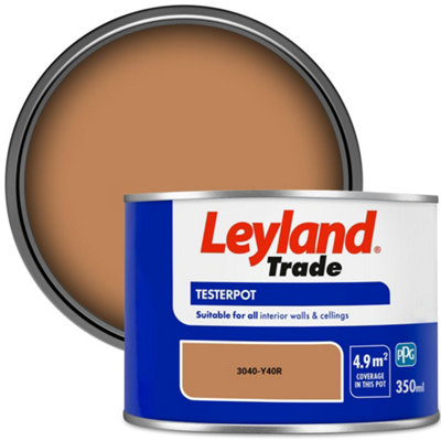 Leyland Trade Vinyl Matt Walls & Ceilings Emulsion Paint (3040-Y40R) 350Ml Tester from B&Q