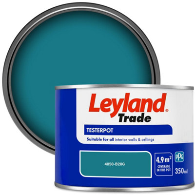 Leyland Trade Vinyl Matt Walls & Ceilings Emulsion Paint (4050-B20G) 350Ml Tester from B&Q