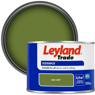 Leyland Trade Vinyl Matt Walls & Ceilings Emulsion Paint (4060-G40Y) 350Ml Tester from B&Q