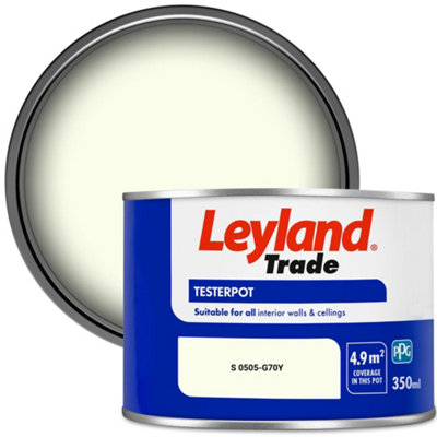 Leyland Trade Vinyl Matt Walls & Ceilings Emulsion Paint (S 0505-G70Y) 350Ml Tester from B&Q