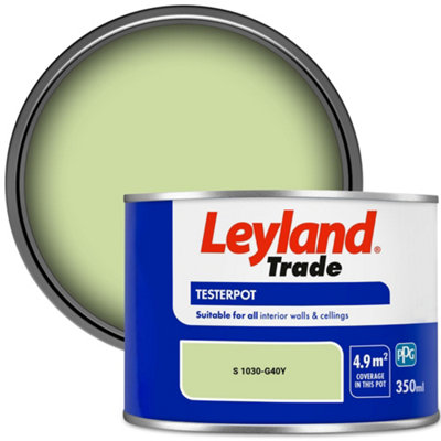 Leyland Trade Vinyl Matt Walls & Ceilings Emulsion Paint (S 1030-G40Y) 350Ml Tester from B&Q