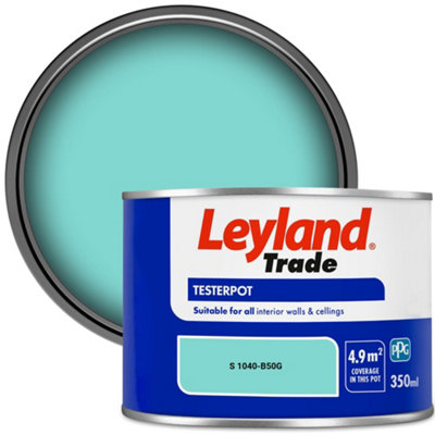 Leyland Trade Vinyl Matt Walls & Ceilings Emulsion Paint (S 1040-B50G) 350Ml Tester from B&Q