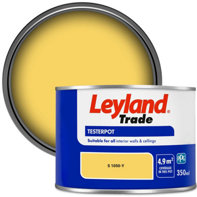 Leyland Trade Vinyl Matt Walls & Ceilings Emulsion Paint (S 1050-Y) 350Ml Tester from B&Q