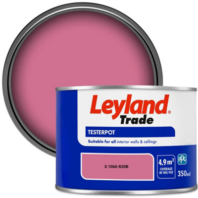 Leyland Trade Vinyl Matt Walls & Ceilings Emulsion Paint (S 1060-R20B) 350Ml Tester from B&Q