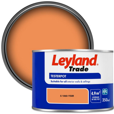 Leyland Trade Vinyl Matt Walls & Ceilings Emulsion Paint (S 1060-Y50R) 350Ml Tester from B&Q