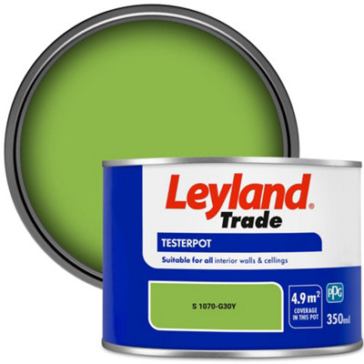Leyland Trade Vinyl Matt Walls & Ceilings Emulsion Paint (S 1070-G30Y) 350Ml Tester from B&Q