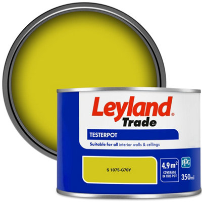 Leyland Trade Vinyl Matt Walls & Ceilings Emulsion Paint (S 1075-G70Y) 350Ml Tester from B&Q