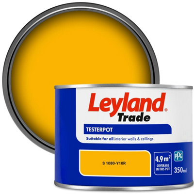 Leyland Trade Vinyl Matt Walls & Ceilings Emulsion Paint (S 1080-Y10R) 350Ml Tester from B&Q