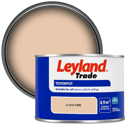 Leyland Trade Vinyl Matt Walls & Ceilings Emulsion Paint (S 1515-Y50R) 350Ml Tester from B&Q