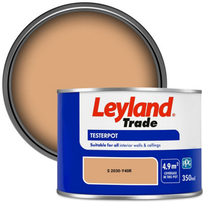 Leyland Trade Vinyl Matt Walls & Ceilings Emulsion Paint (S 2030-Y40R) 350Ml Tester from B&Q