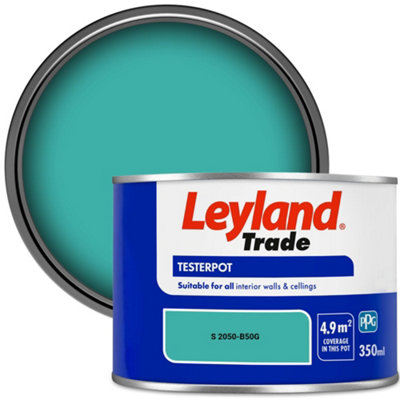 Leyland Trade Vinyl Matt Walls & Ceilings Emulsion Paint (S 2050-B50G) 350Ml Tester from B&Q