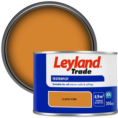 Leyland Trade Vinyl Matt Walls & Ceilings Emulsion Paint (S 2070-Y30R) 350Ml Tester from B&Q