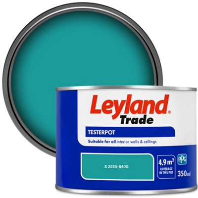 Leyland Trade Vinyl Matt Walls & Ceilings Emulsion Paint (S 2555-B40G) 350Ml Tester from B&Q