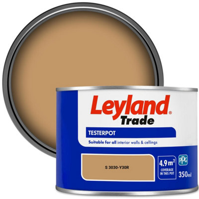 Leyland Trade Vinyl Matt Walls & Ceilings Emulsion Paint (S 3030-Y30R) 350Ml Tester from B&Q