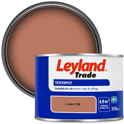 Leyland Trade Vinyl Matt Walls & Ceilings Emulsion Paint (S 3040-Y70R) 350Ml Tester from B&Q