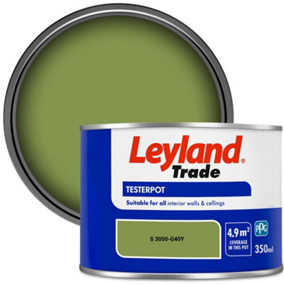 Leyland Trade Vinyl Matt Walls & Ceilings Emulsion Paint (S 3050-G40Y) 350Ml Tester from B&Q