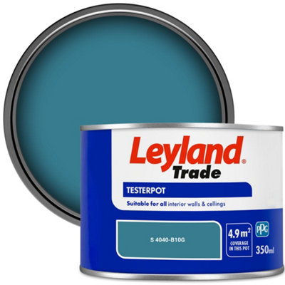 Leyland Trade Vinyl Matt Walls & Ceilings Emulsion Paint (S 4040-B10G) 350Ml Tester from B&Q
