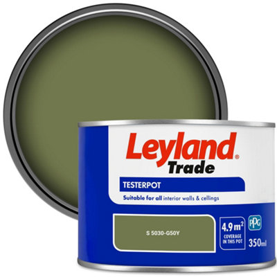 Leyland Trade Vinyl Matt Walls & Ceilings Emulsion Paint (S 5030-G50Y) 350Ml Tester from B&Q