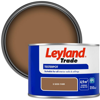 Leyland Trade Vinyl Matt Walls & Ceilings Emulsion Paint (S 5030-Y40R) 350Ml Tester from B&Q