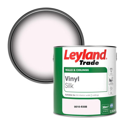 Leyland Trade Vinyl Silk Walls & Ceilings Emulsion Paint (0010-R30B)2.5L from B&Q